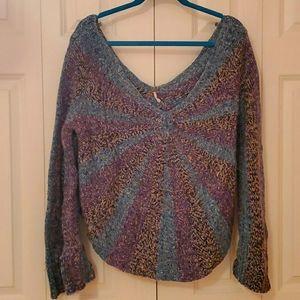 Free People Knit Spiral Sweater